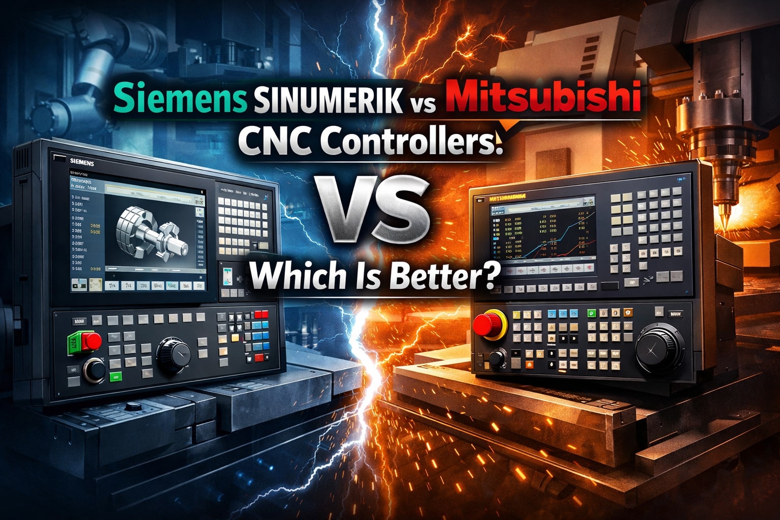 Siemens SINUMERIK vs Mitsubishi CNC Controllers Which Is Better