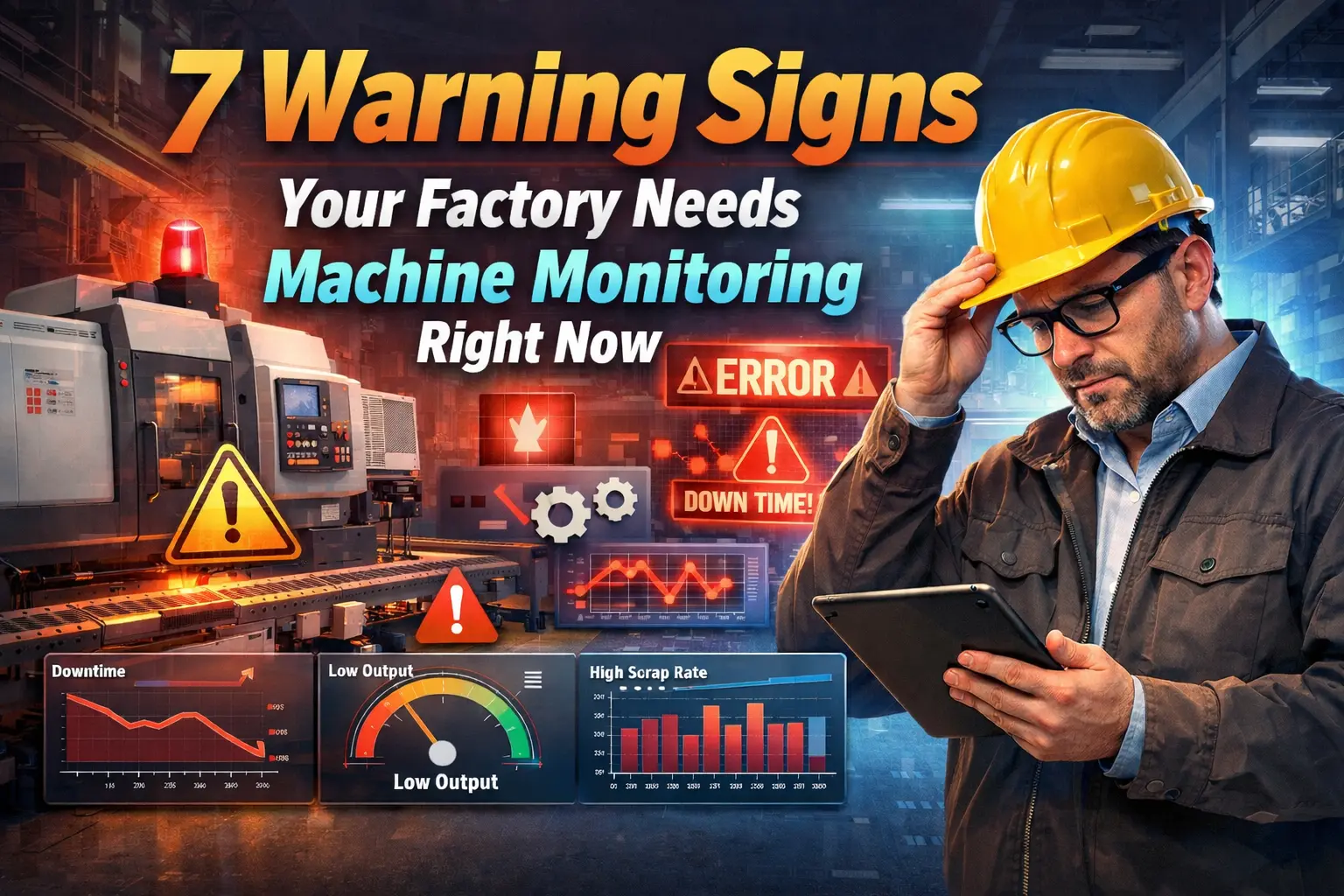 7 Warning Signs Your Factory Needs Machine Monitoring Right Now